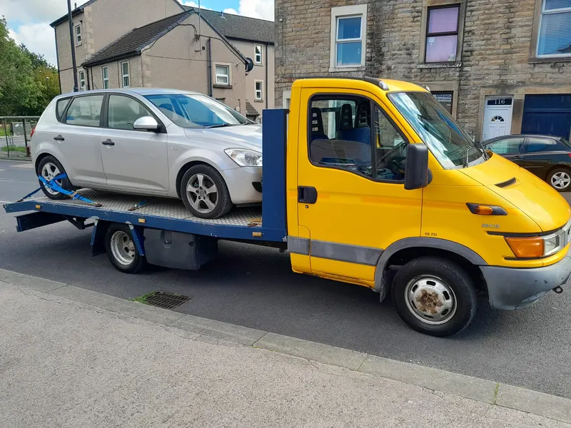 Car collected for scrap near Newton Aycliffe